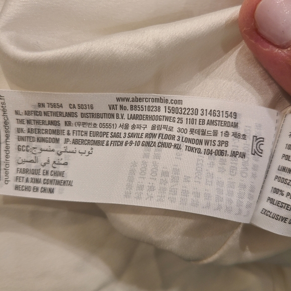 Abercromvie And Fitch Cream Pleated Dress - Picture 8 of 8